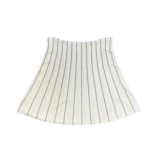 Theory white and blue striped skirt, size medium